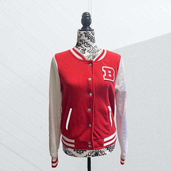 New Look Jackets & Blazers - 2/$20 ⊹ VARSITY LETTERMEN “B” BUTTON UP JACKET